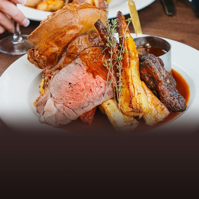 Sunday menu at The Fox & Hounds