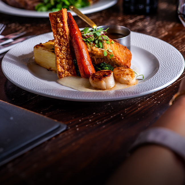 Explore our great offers on Pub food at The Fox & Hounds