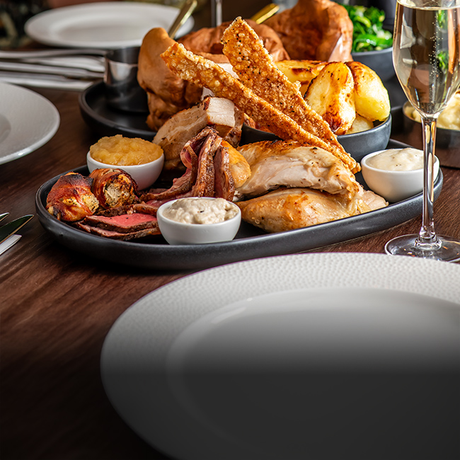 Sunday menu at The Fox & Hounds