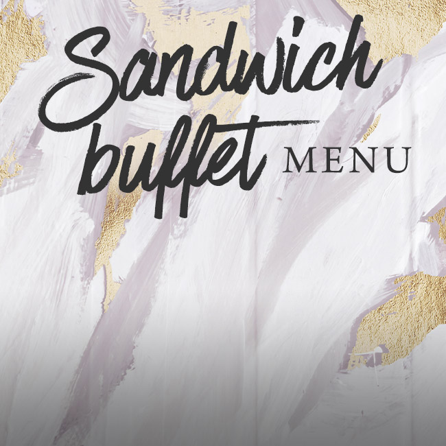 Sandwich buffet menu at The Fox & Hounds