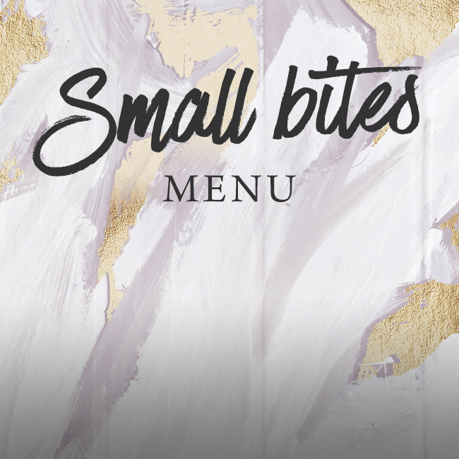 Small Bites menu at The Fox & Hounds 